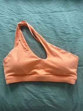 P'tula One-Shoulder Peach Sports Bralette